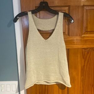 Ivory sweater tank top